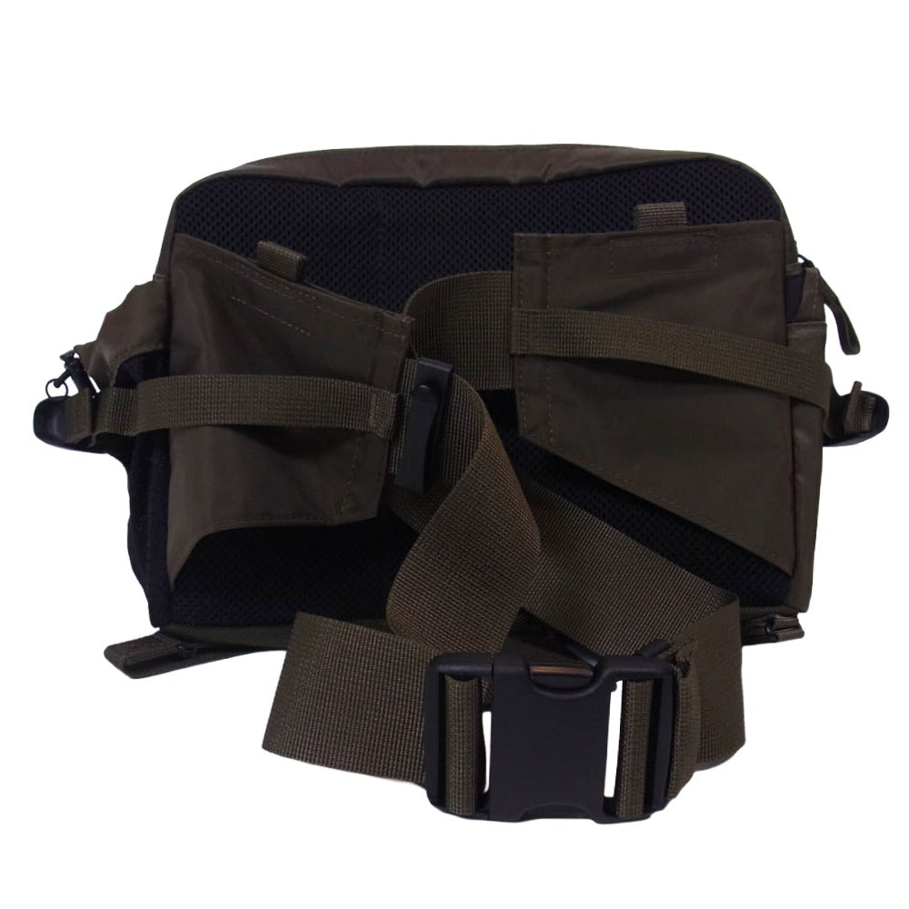 PORTER ポーター 997-26858 POTR ピー・オー・ティー・アール RIDE WAIST BAG ライド ウエストバッグ キーチェン アームリフレクター付 モスグリーン系【中古】