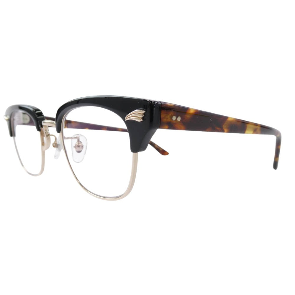 グルーバー FRANKEN COL-7 フランケン 眼鏡 アイウェア 度無し クリア レンズ ブラック系 ブラウン系 46□23-145【中古】