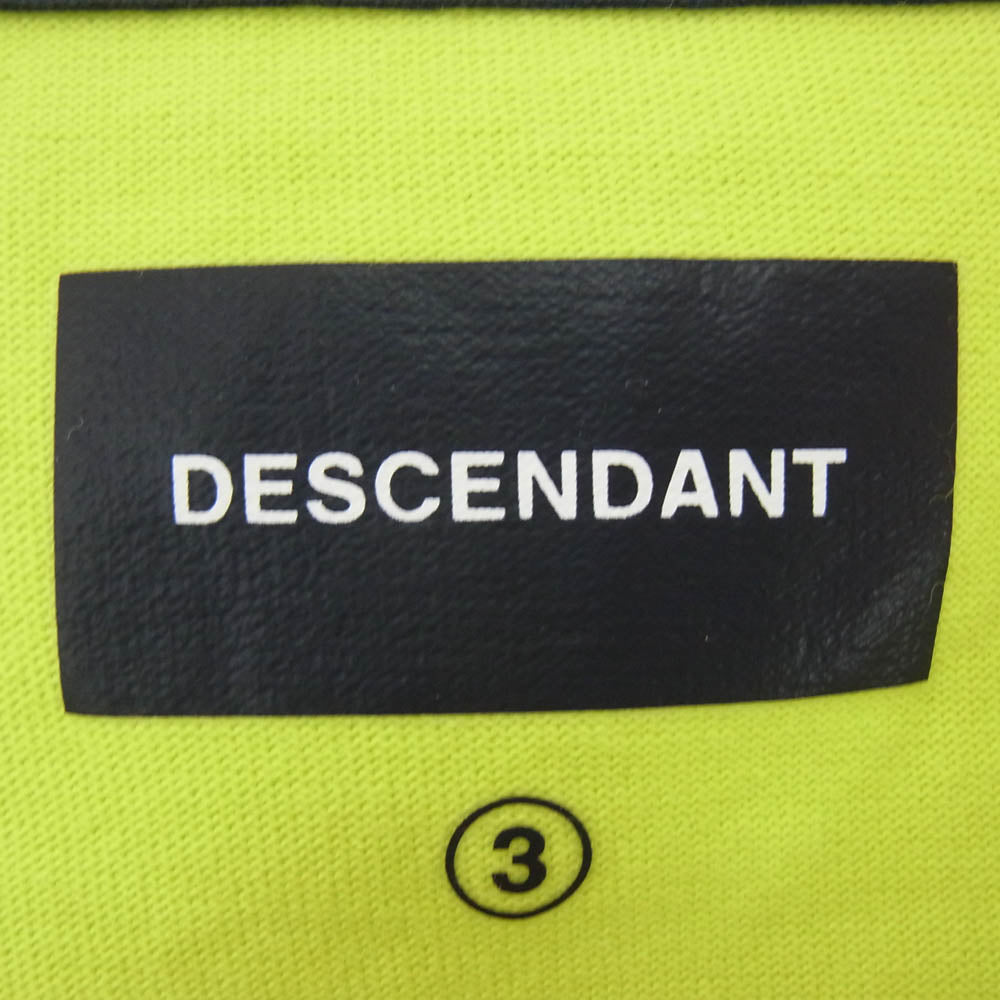 DESCENDANT ディセンダント CACHALOT ORGANIC COTTON CROP SS カシャロット オーガニック コットン クロップ 半袖 Tシャツ カットソー イエロー系 3【中古】