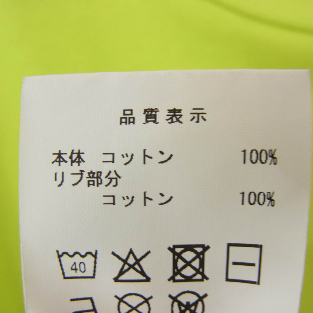 DESCENDANT ディセンダント CACHALOT ORGANIC COTTON CROP SS カシャロット オーガニック コットン クロップ 半袖 Tシャツ カットソー イエロー系 3【中古】