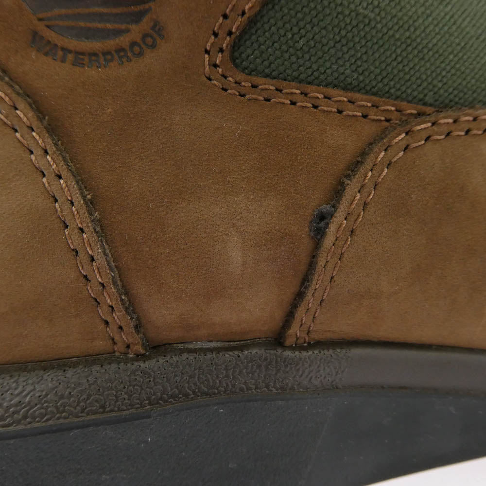 Timberland ティンバーランド A18AH FIELD BOOT F&L WP フィールド ブーツ ファブリック＆レザー ウォーター プルーフ ブラウン系 グリーン系 26.5cm【中古】