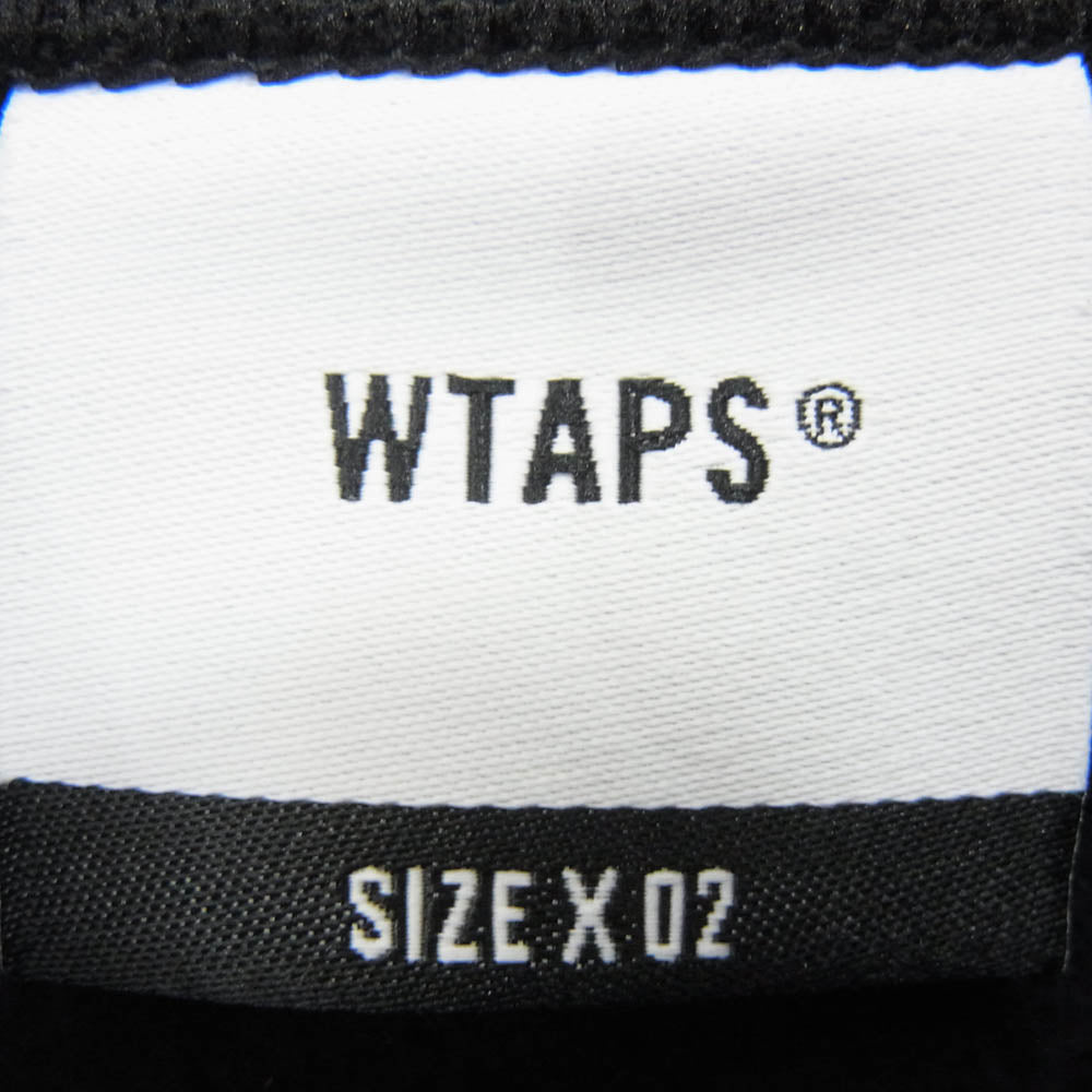 WTAPS ダブルタップス PRTC Sweater Cotton Urban Territory フロント バック ロゴ 長袖 スウェット トレーナー ブラック系 x02【中古】