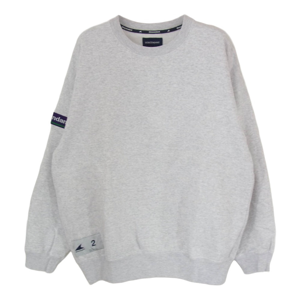 DESCENDANT ディセンダント 24AW HORIZON CREWNECK SWEAT ホライズン クルー ネック スウェット グレー系 2【中古】