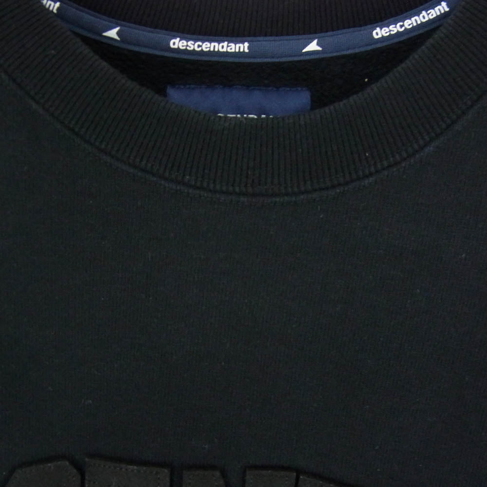 DESCENDANT ディセンダント 24AW Ron Herman Black Collection Team Sweat Pullover ロンハーマン チーム スウェット プルオーバー 長袖 ブラック系 3【中古】