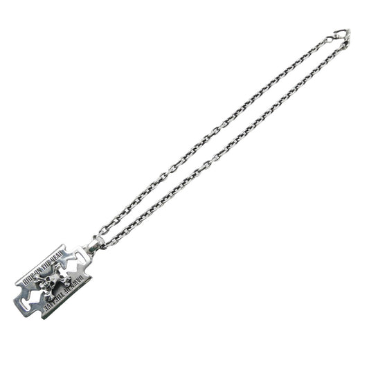 ANOTHER HEAVEN アナザーヘブン AHH-012 クロスボーンスカル カミソリ ネックレス シルバー925 シルバー系【中古】