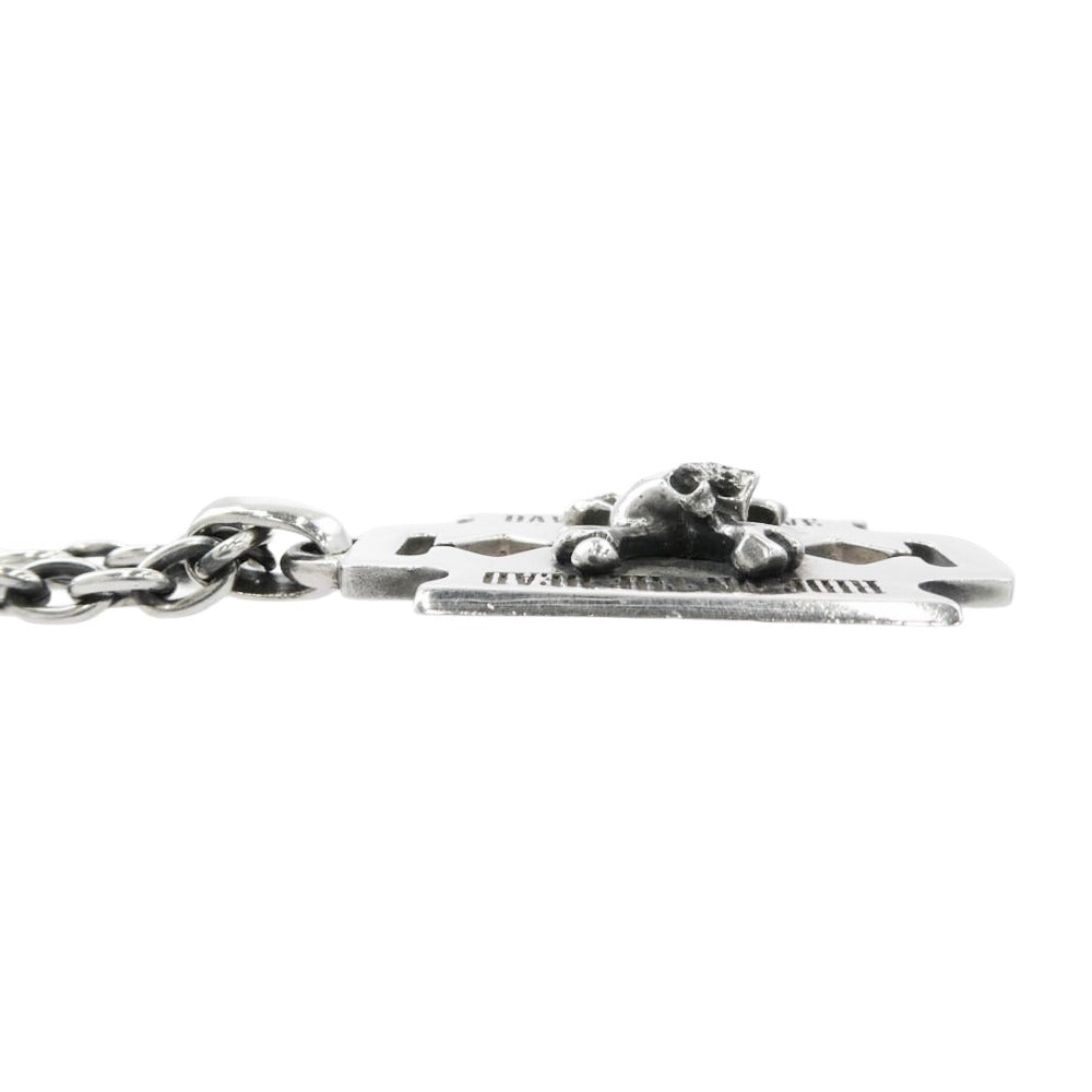 ANOTHER HEAVEN アナザーヘブン AHH-012 クロスボーンスカル カミソリ ネックレス シルバー925 シルバー系【中古】