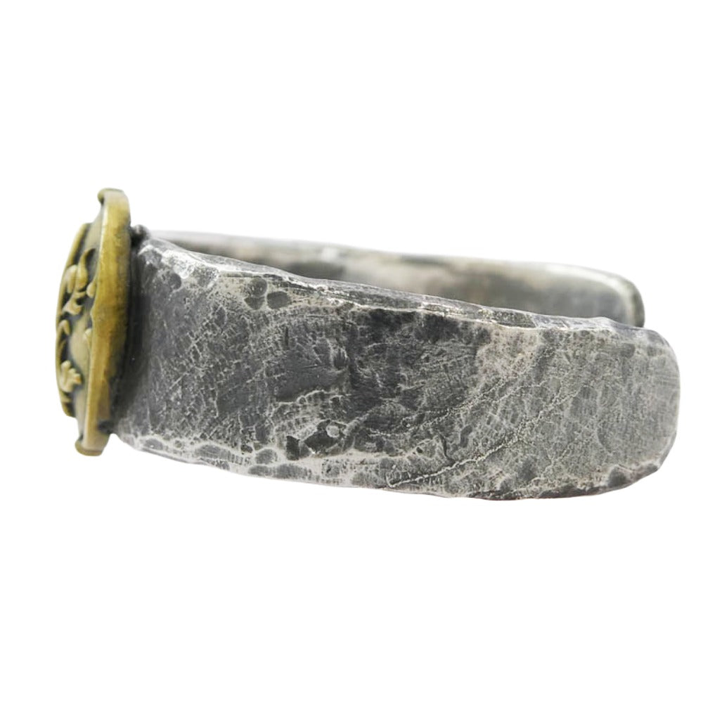 ラウドスタイルデザイン CRE-001 VANITAS クローズEXPLODE 鏑木施雄モデル バングル シルバー925×ブラス シルバー系 ゴールド系【中古】