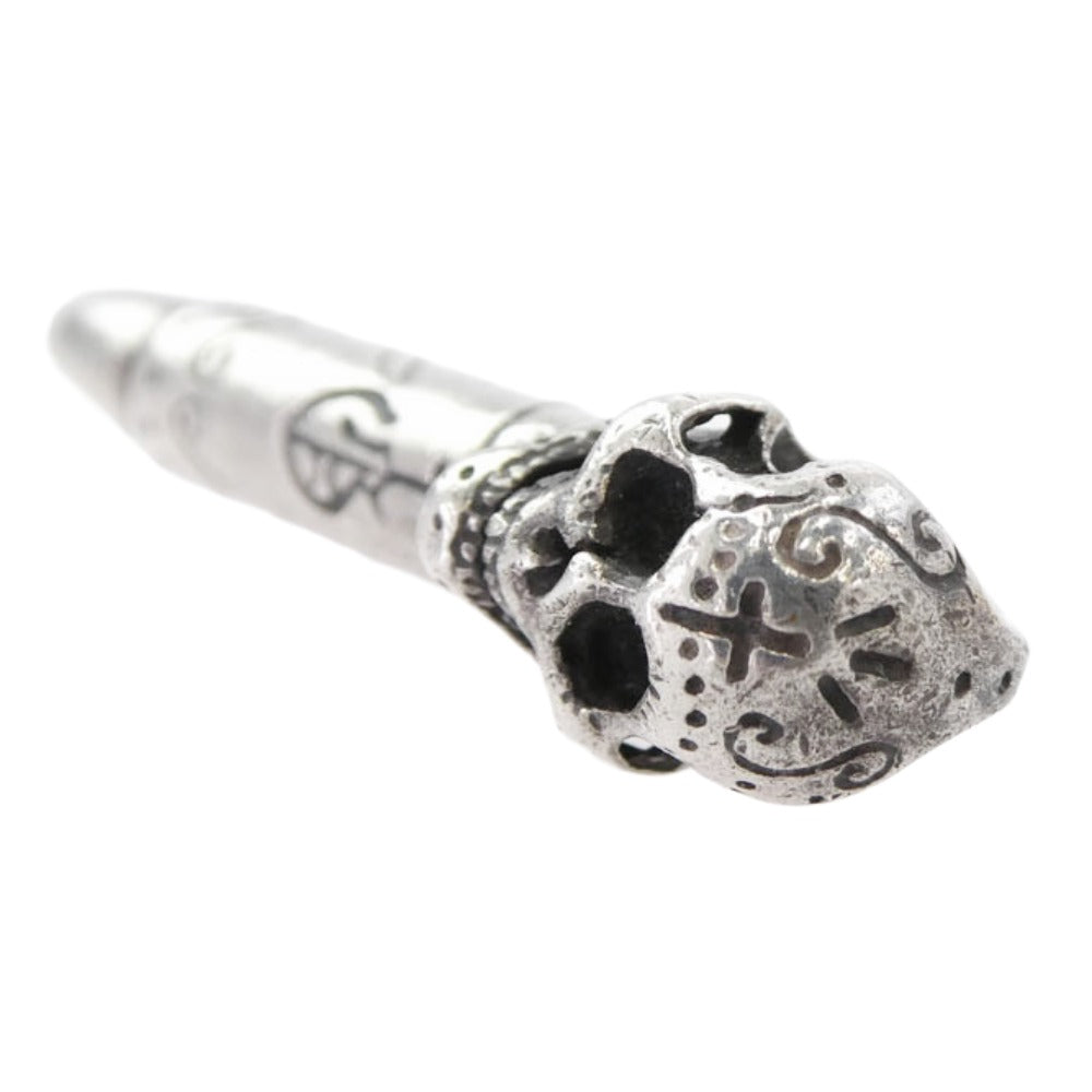 GALCIA ガルシア SKULL バレット  スカル ペンダント トップ シルバー系【中古】 GALCIA ガルシア SKULL バレット スカル ペンダント トップ シルバー系