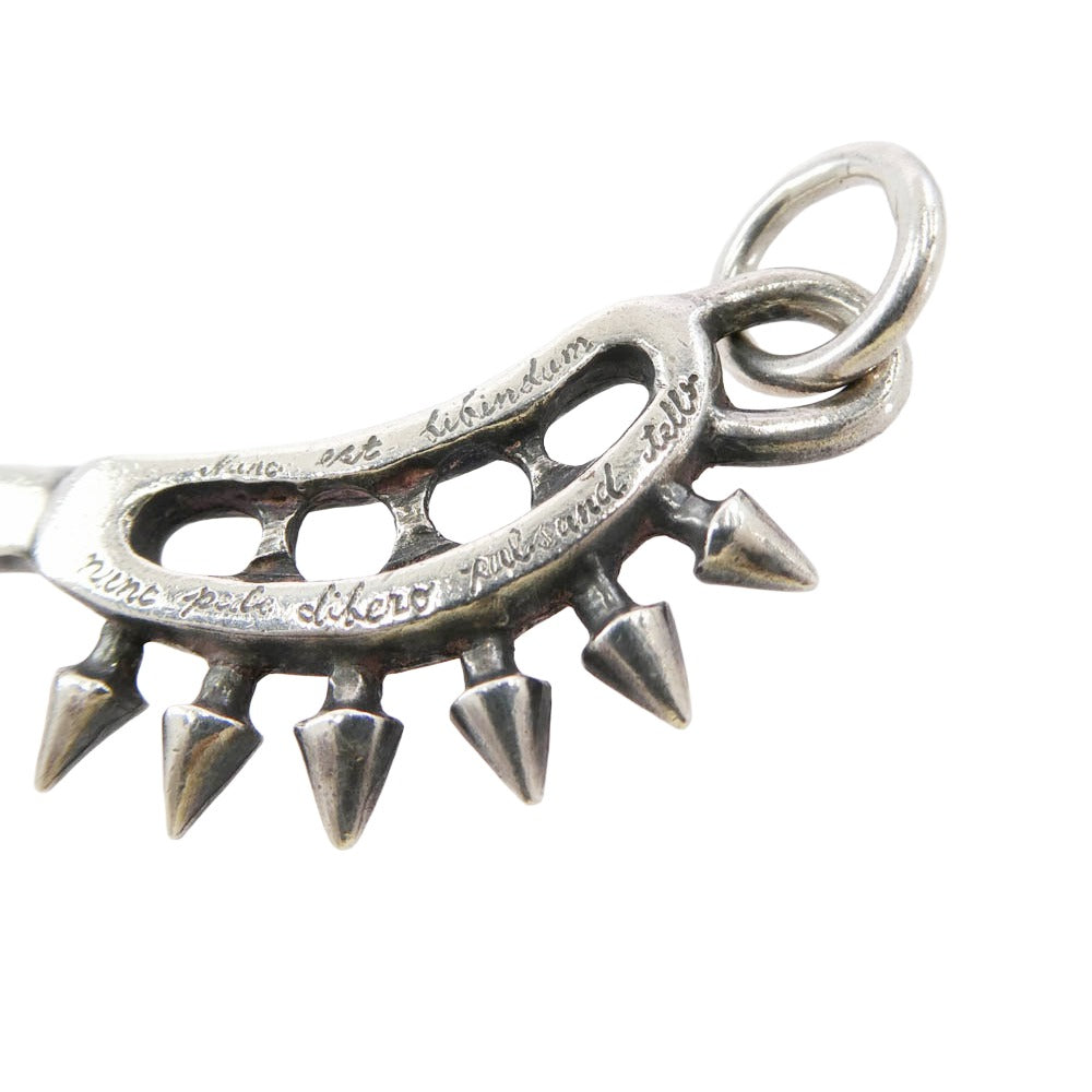 GALCIA ガルシア SKULL コンビ スカル ペンダント トップ シルバー系【中古】