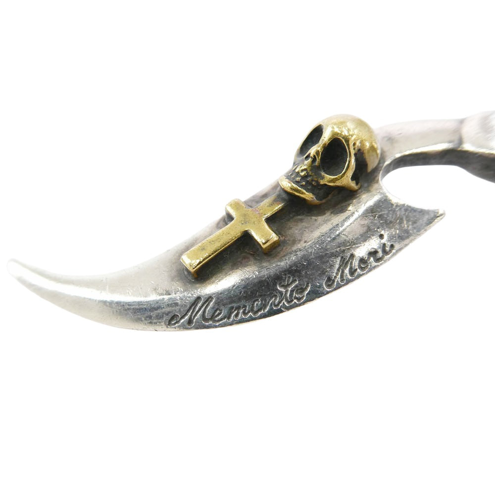 GALCIA ガルシア SKULL コンビ スカル ペンダント トップ シルバー系【中古】