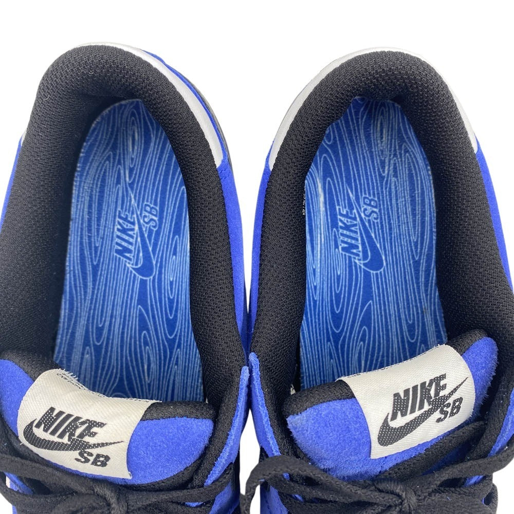 NIKE ナイキ 08年製 318960-401 BLAZER LOW SB VARSITY ROYAL BLACK VRS NOIR ブレザー エスビー バーシティ ロイヤル ブラック ノア ローカット スニーカー ブルー系 27.5cm【中古】