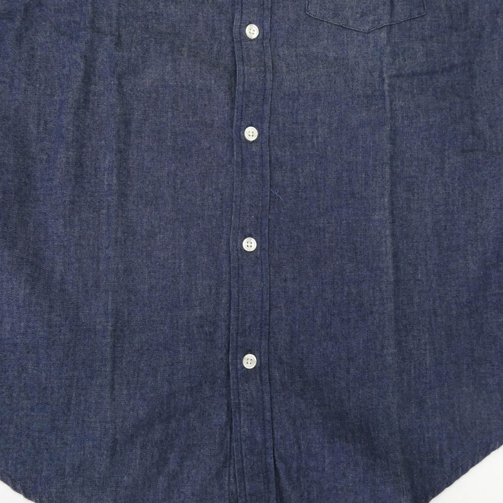 Supreme シュプリーム 12SS Denim L/S Shirt Dark Blue デニム ロング スリーブ ボタンダウン 長袖 シャツ インディゴブルー系 M【中古】