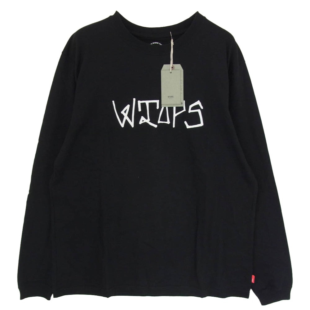 WTAPS ダブルタップス 151ATDT-LT01S Street LS Tee ストリート ロングスリーブ 長袖 Tシャツ カットソー ブラック系 2【中古】