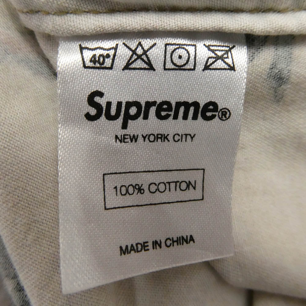 Supreme シュプリーム 12AW Dogs & Ducks Shirt ドッグス ダックス 長袖 総柄 シャツ ベージュ系 M【中古】