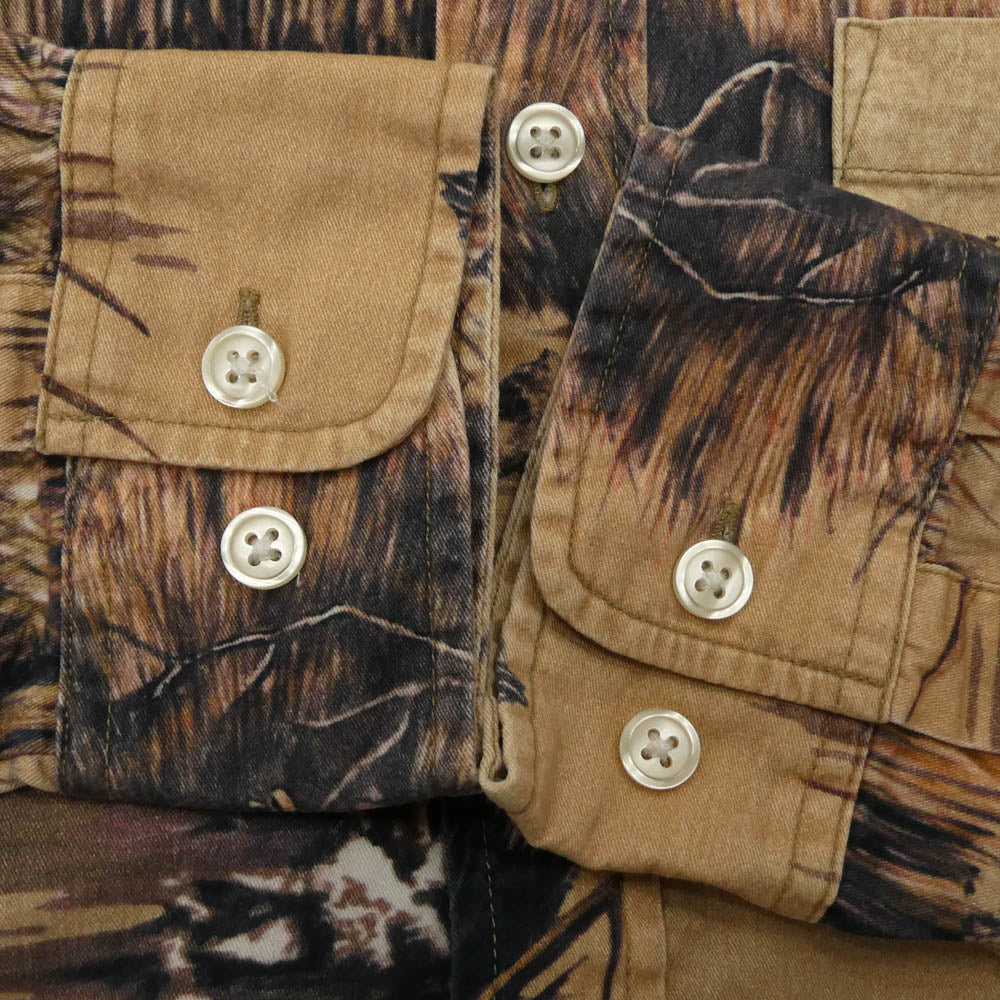 Supreme シュプリーム 12AW Dogs & Ducks Shirt ドッグス ダックス 長袖 総柄 シャツ ベージュ系 M【中古】