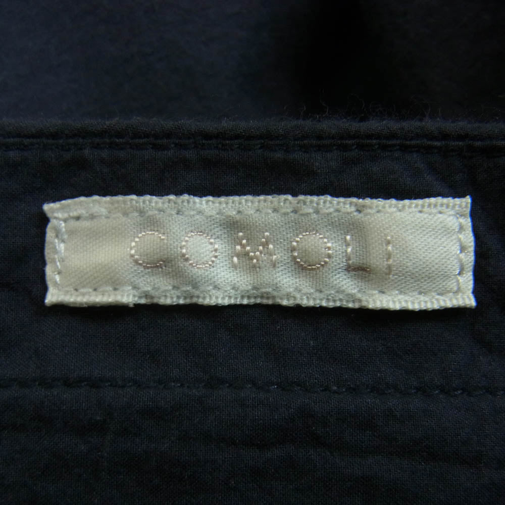 COMOLI コモリ 15SS 15S-03002 タイプライター ドローストリング パンツ 日本製 ネイビー系 2【中古】