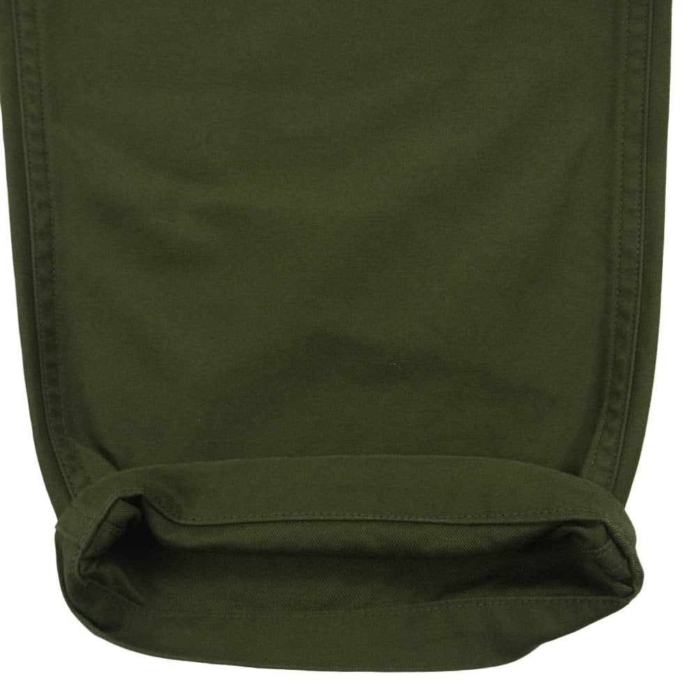 シオタ PTLM-103M スビン コットン バックサテン ワーク ベイカー パンツ 日本製 グリーン系 KHAKI 5【中古】