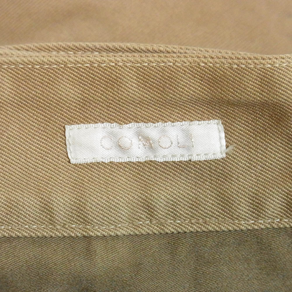 COMOLI コモリ 16SS I01-03006 ベルテッド チノ パンツ ベージュ系 2【中古】