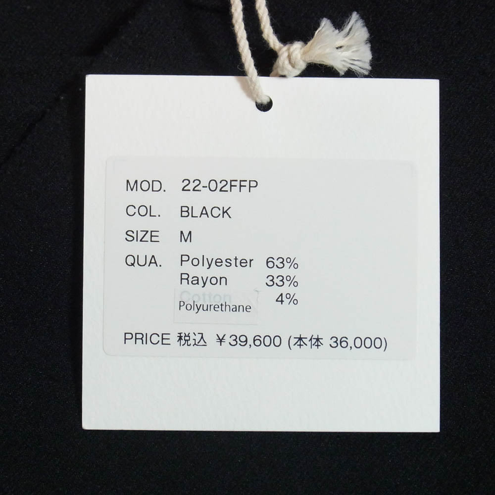 ニート 22-02FFP メルトン バックストラップ トラウザーズ パンツ ブラック系 M【中古】