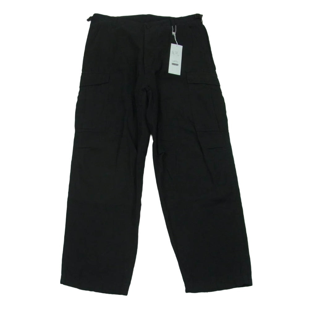 COMOLI コモリ 21SS T01-03014 リネン B.D.U パンツ 日本製 ブラック系 2【中古】