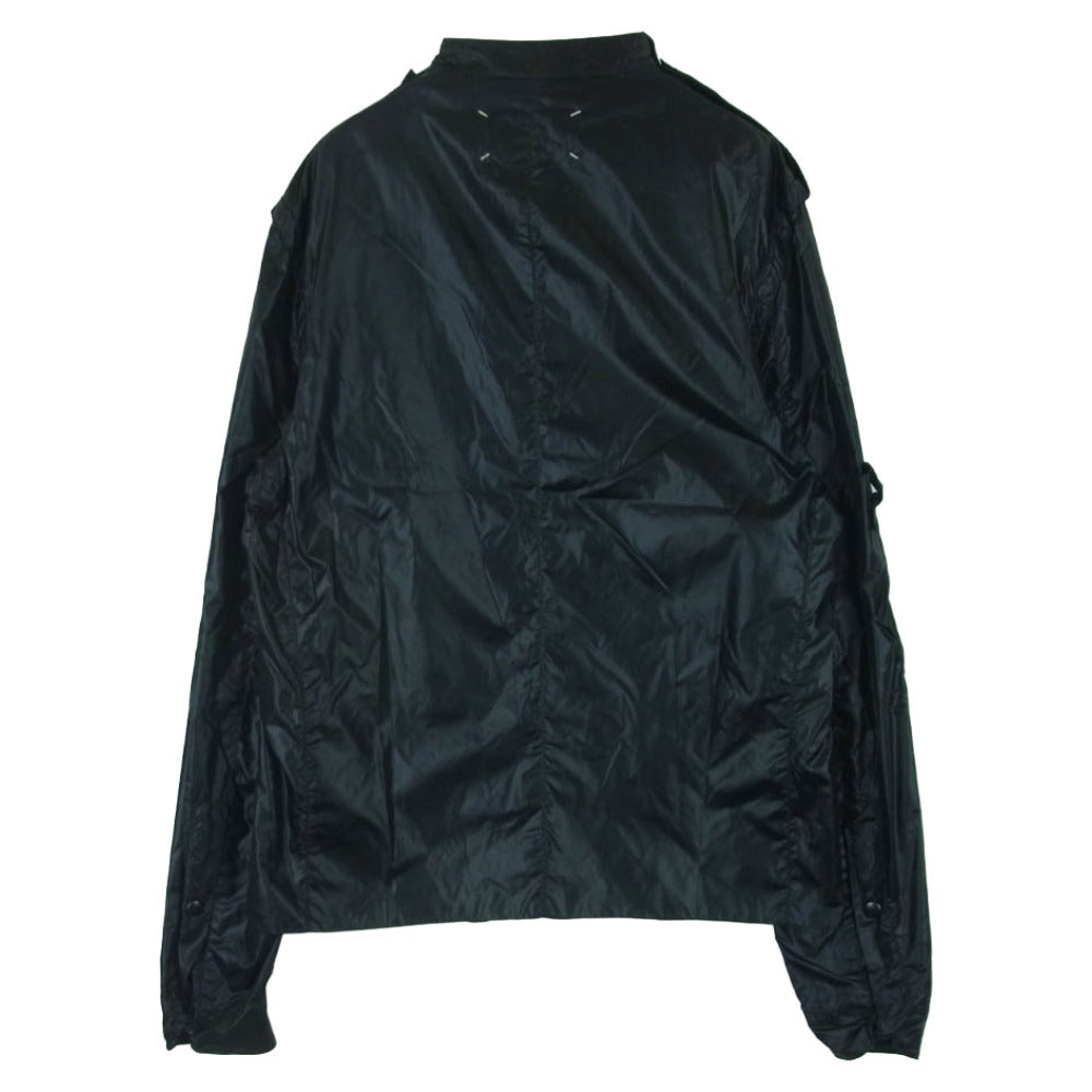 MAISON MARTIN MARGIELA メゾンマルタンマルジェラ ここのえタグ 10ライン 四つタグ ナイロン ジャケット ブルゾン ブラック系 44【中古】