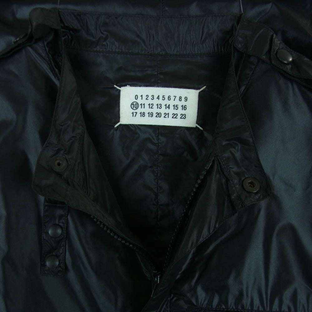 MAISON MARTIN MARGIELA メゾンマルタンマルジェラ ここのえタグ 10ライン 四つタグ ナイロン ジャケット ブルゾン ブラック系 44【中古】