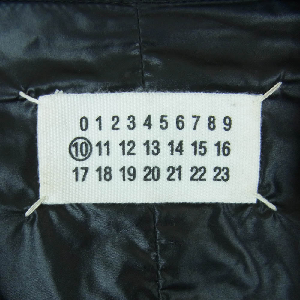 MAISON MARTIN MARGIELA メゾンマルタンマルジェラ ここのえタグ 10ライン 四つタグ ナイロン ジャケット ブルゾン ブラック系 44【中古】