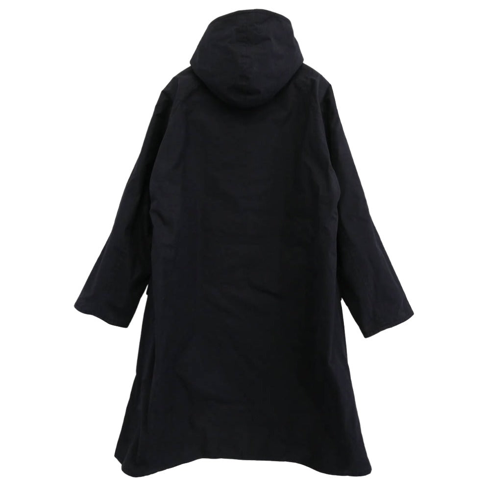 COMOLI コモリ 22AW W03-04012 コットン ベンタイル フーデット コート ブラック系 2【中古】
