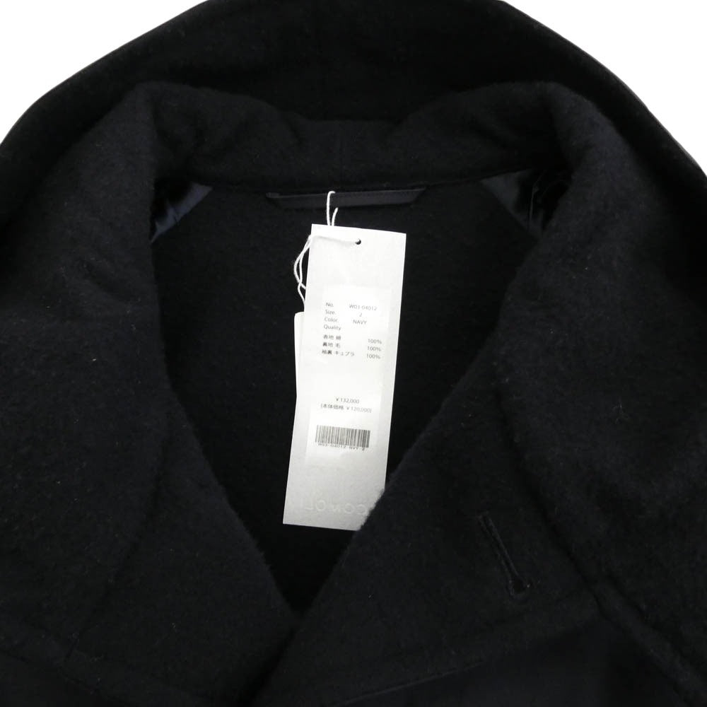 COMOLI コモリ 22AW W03-04012 コットン ベンタイル フーデット コート ブラック系 2【中古】