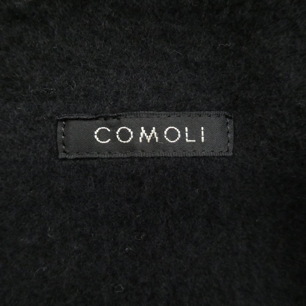 COMOLI コモリ 22AW W03-04012 コットン ベンタイル フーデット コート ブラック系 2【中古】