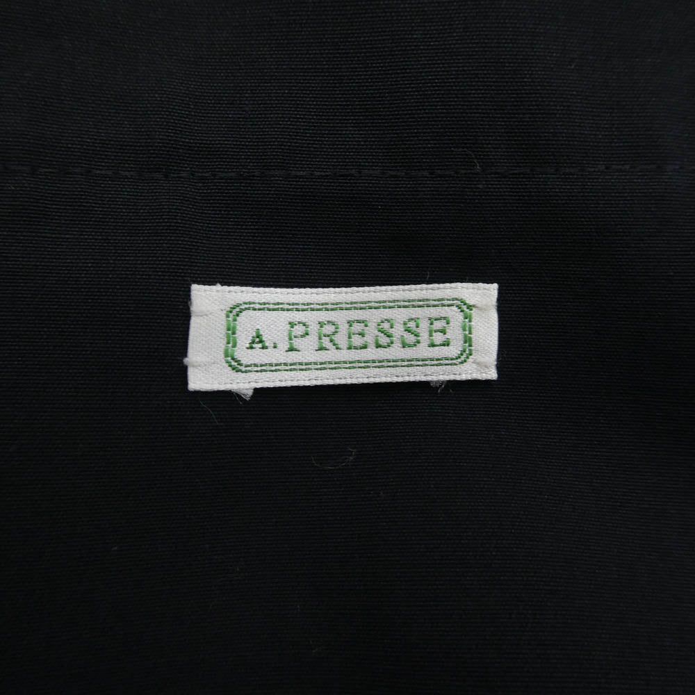 A.PRESSE アプレッセ 21AW 21APP-01-01H 比翼 バルマカーン コート ネイビー系 2【中古】