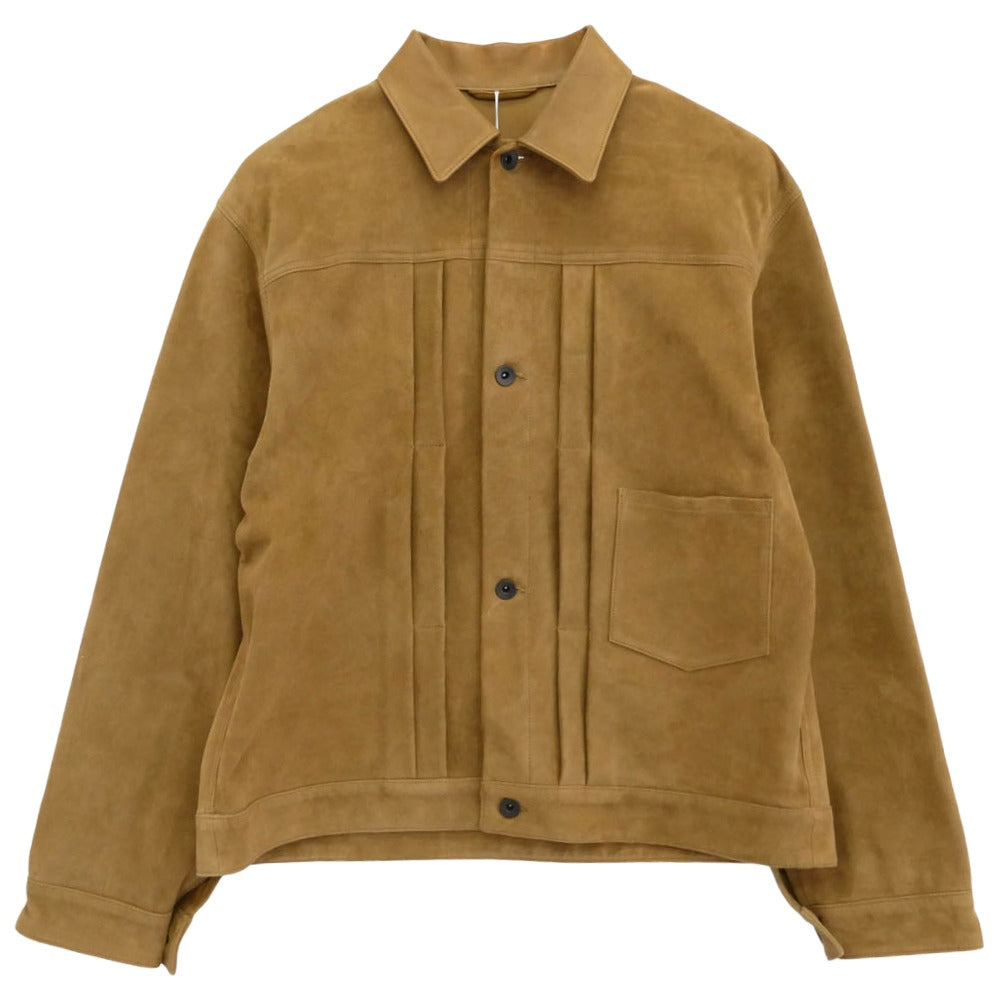 COMOLI コモリ 18SS M01-01003 TYPE-1st シープスキン スエード レザー ジャケット キャメル 2【中古】