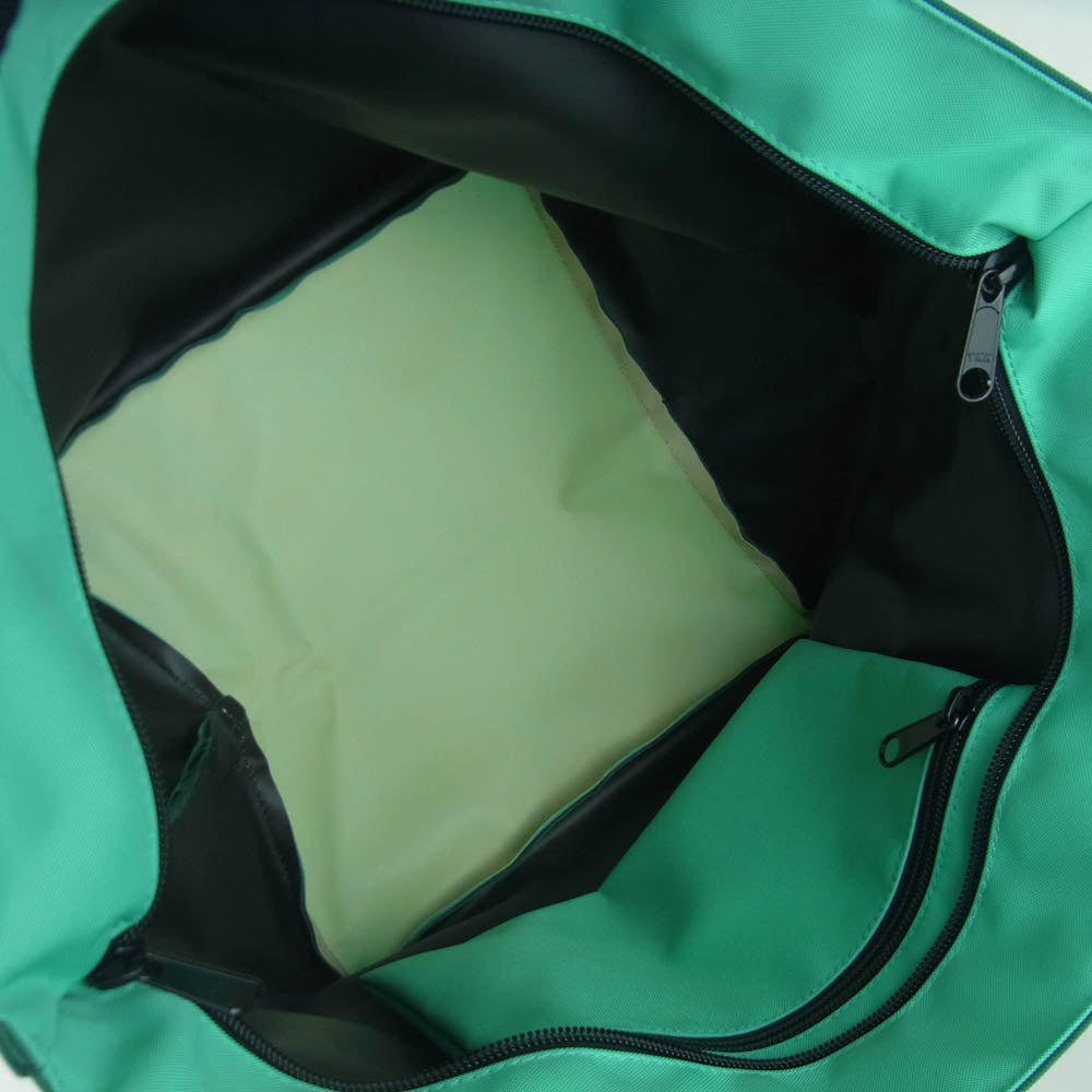Herve Chapelier エルベ・シャプリエ 1028N ナイロン 舟型 ショルダー バッグ ML サパン×ジャット グリーン系【中古】