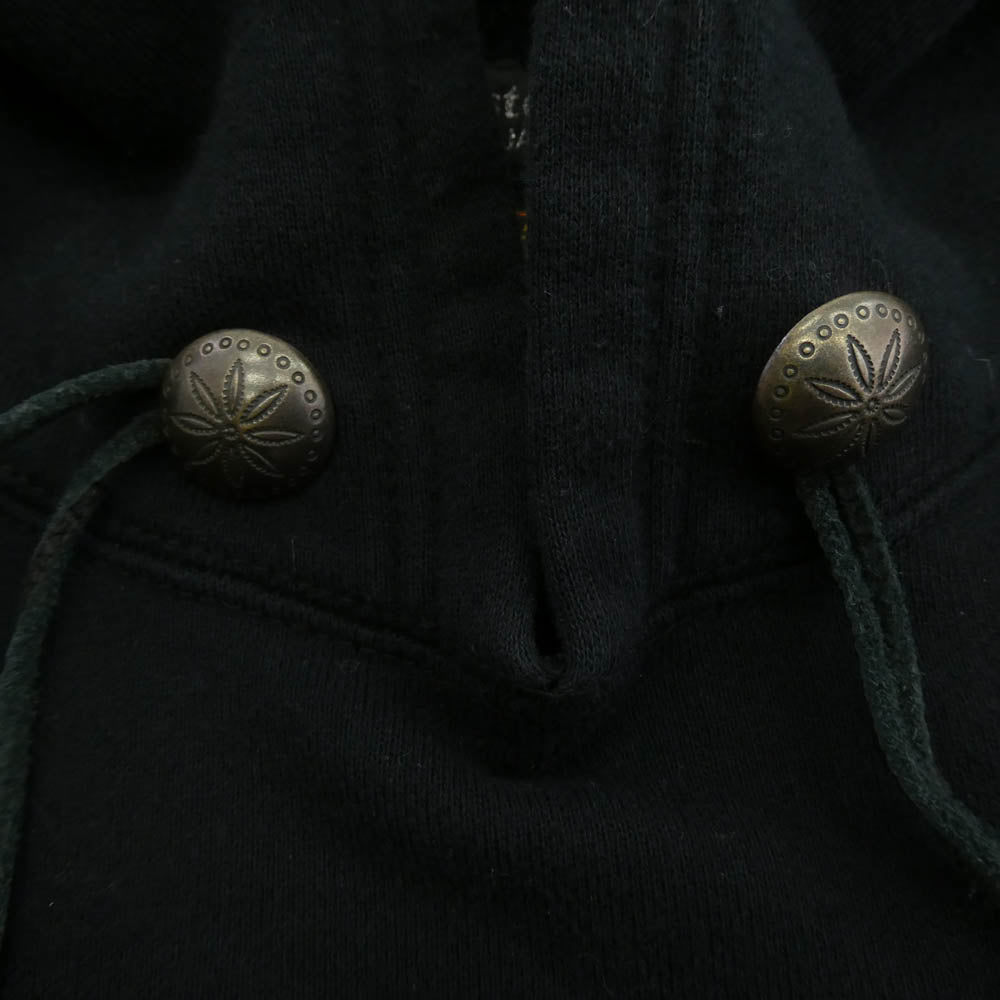 NEIGHBORHOOD ネイバーフッド 12AW 122MBMJN-CSM02S × mastermind JAPAN マスターマインドジャパン コンチョ付き バニースカル プリント プルオーバーパーカー ブラック系 L【中古】