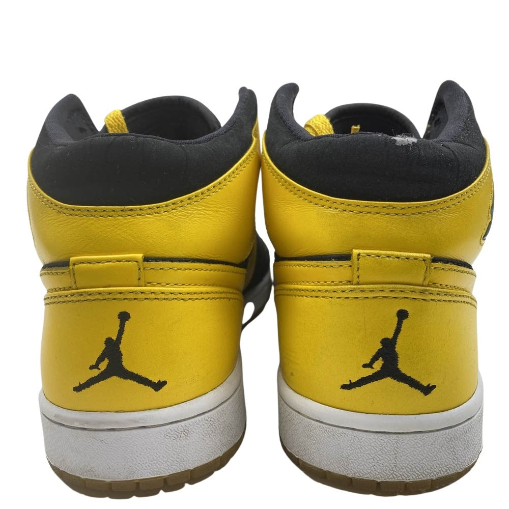 NIKE ナイキ 136085-072 AIR JORDAN 1 BMP NEW LOVE BLACK YELLOW AJ1 エアジョーダン1 ハイカットスニーカー イエロー系 28cm【中古】