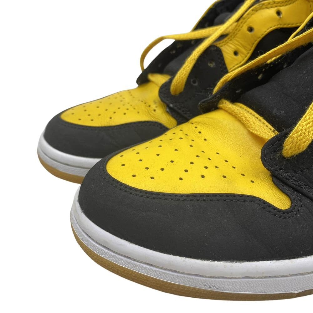 NIKE ナイキ 136085-072 AIR JORDAN 1 BMP NEW LOVE BLACK YELLOW AJ1 エアジョーダン1 ハイカットスニーカー イエロー系 28cm【中古】