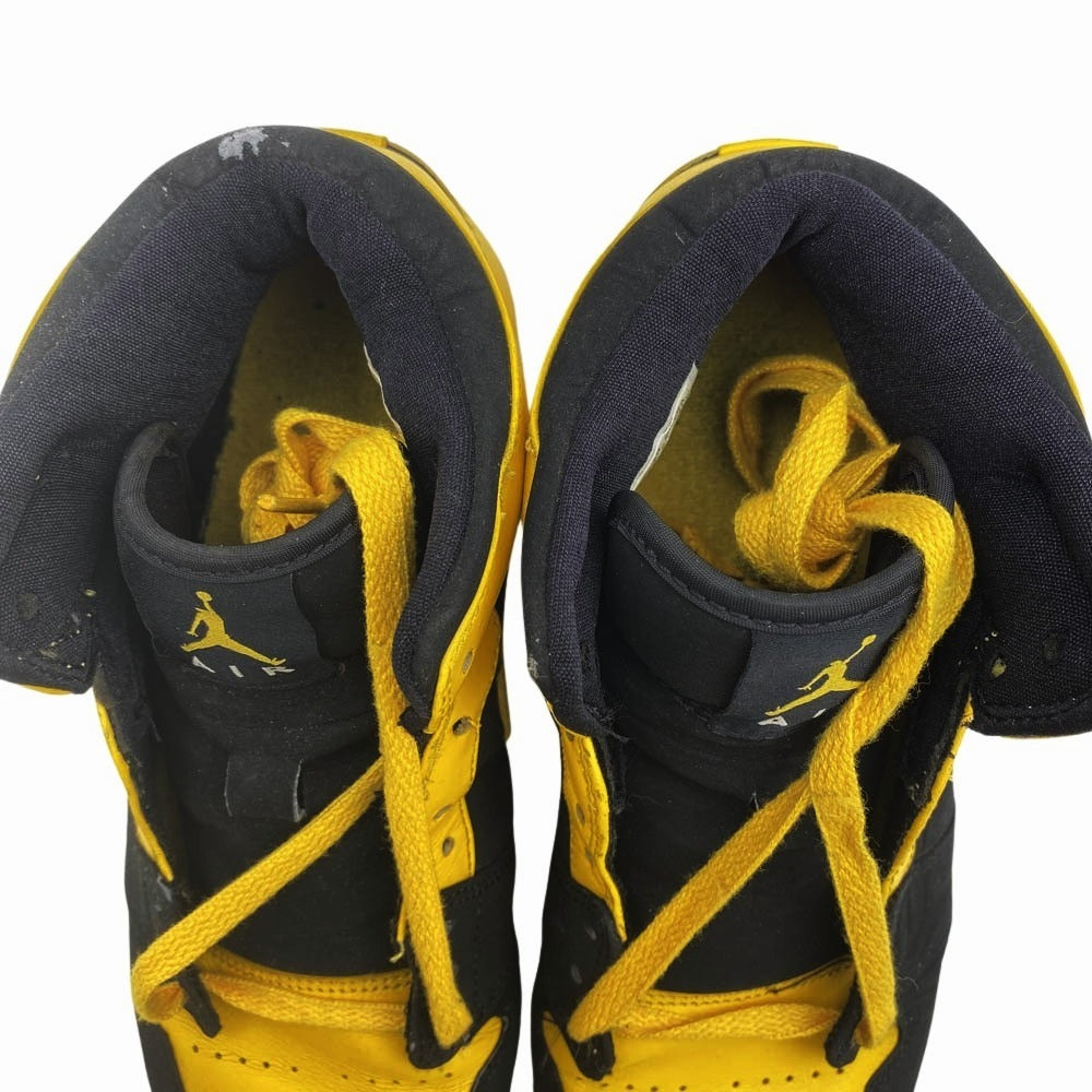NIKE ナイキ 136085-072 AIR JORDAN 1 BMP NEW LOVE BLACK YELLOW AJ1 エアジョーダン1 ハイカットスニーカー イエロー系 28cm【中古】