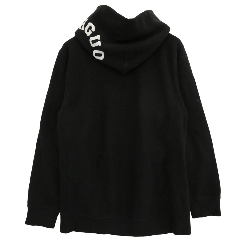 GOODENOUGH グッドイナフ × Champion チャンピオン リバースウィーブ サークルロゴプリント プルオーバーパーカー フーディー ブラック系 XL【中古】