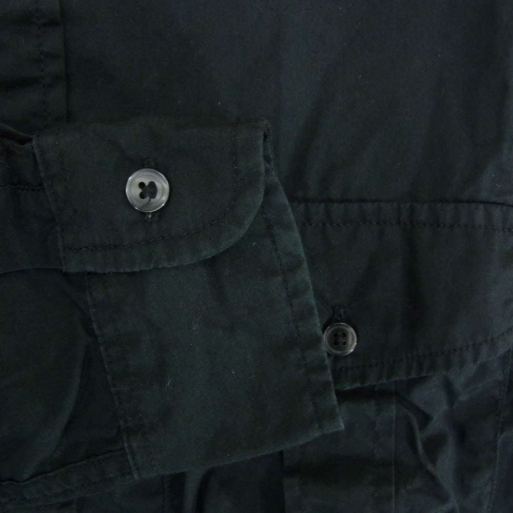 WOOLRICH ウールリッチ USA製 ボタンダウン 長袖 シャツ ブラック系 M【中古】