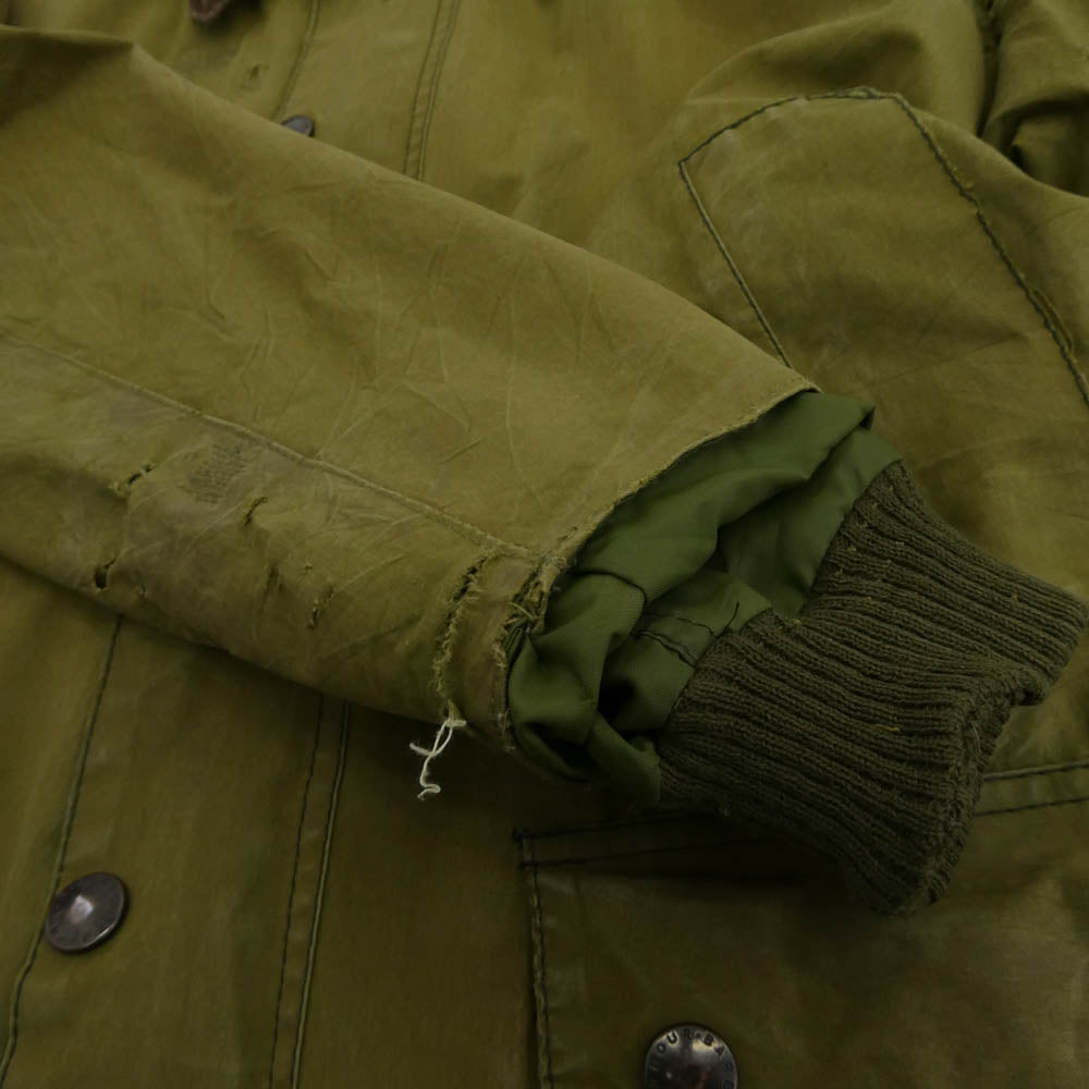 Barbour バブアー 80s 英国製 BEDALE ビデイル オイルド ジャケット カーキ系【中古】