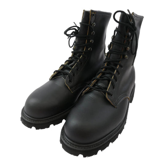 RED WING レッドウィング 8220 ファイヤーマン ブラッククローム スチールトゥ ロガー ブーツ ブラック系 8D【極上美品】【中古】