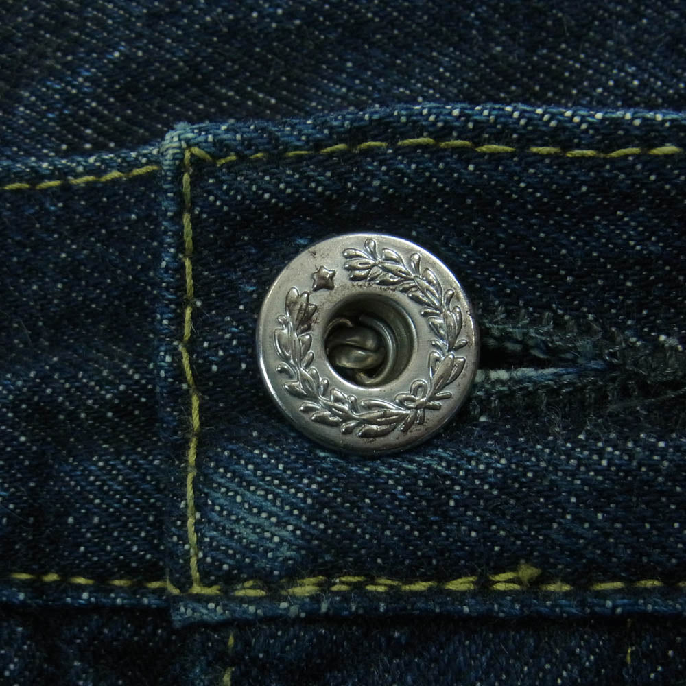 TCB jeans ティージービージーンズ S40's 大戦モデル 月桂樹ボタン デニム パンツ 日本製 インディゴブルー系 36【中古】