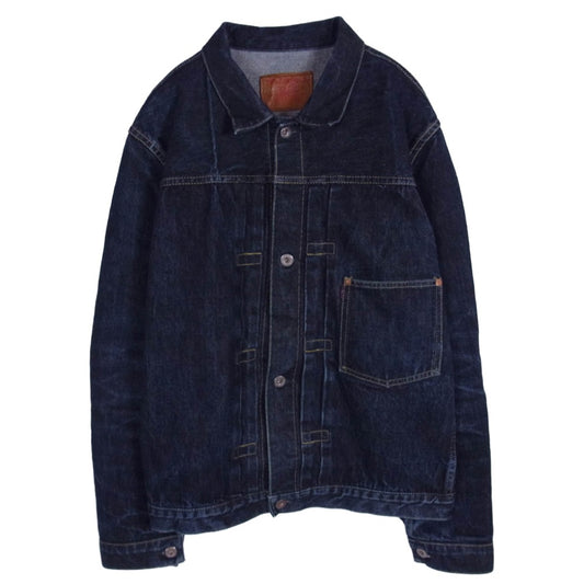 TCB jeans ティージービージーンズ S40's 大戦モデル 月桂樹ボタン デニム ジャケット インディゴブルー系 L【中古】
