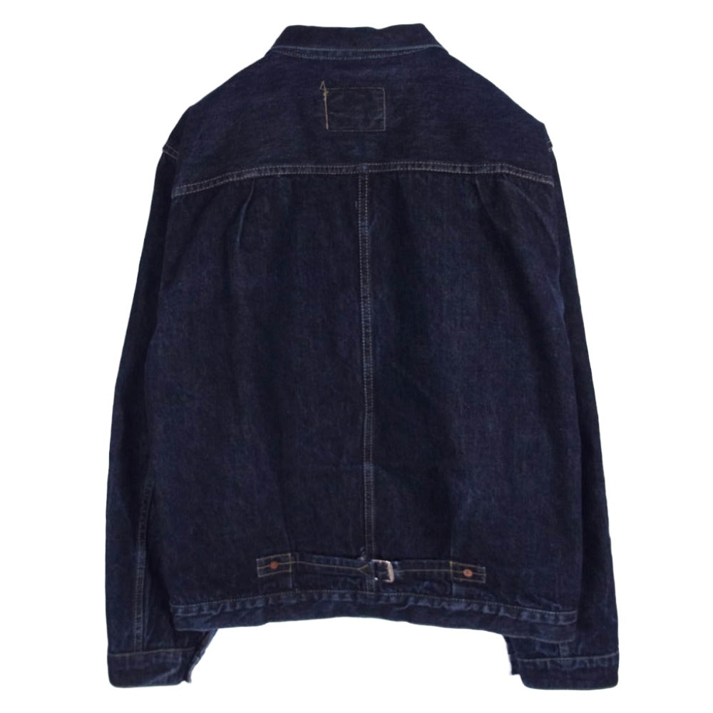 TCB jeans ティージービージーンズ S40's 大戦モデル 月桂樹ボタン デニム ジャケット インディゴブルー系 L【中古】