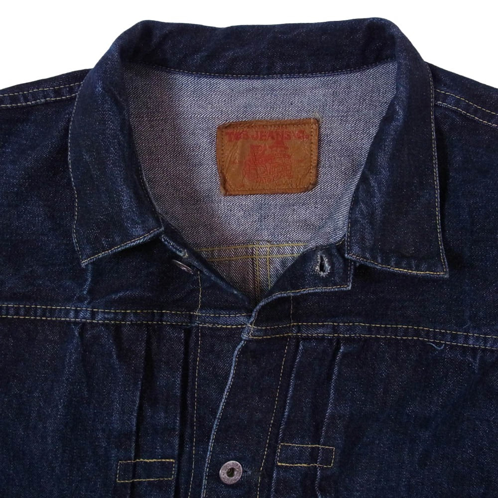TCB jeans ティージービージーンズ S40's 大戦モデル 月桂樹ボタン デニム ジャケット インディゴブルー系 L【中古】