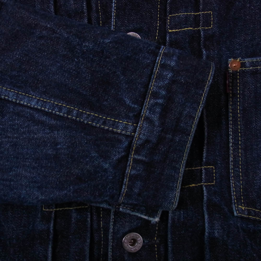TCB jeans ティージービージーンズ S40's 大戦モデル 月桂樹ボタン デニム ジャケット インディゴブルー系 L【中古】