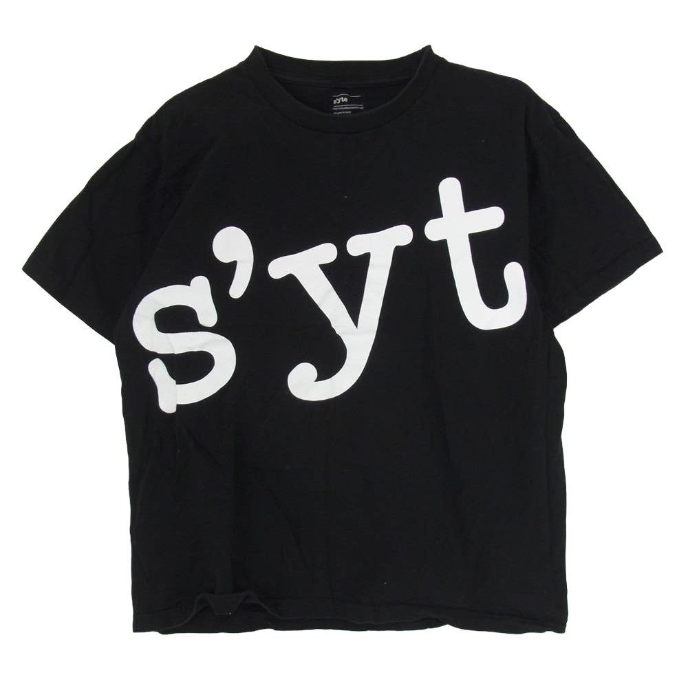 Yohji Yamamoto ヨウジヤマモト FX-T32-078 ネックロゴ 半袖 Tシャツ