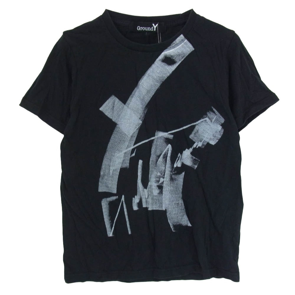 Yohji Yamamoto ヨウジヤマモト FX-T32-078 ネックロゴ 半袖 Tシャツ