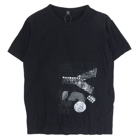 Y's Yohji Yamamoto ワイズ ヨウジヤマモト YB-T01-670 ロゴプリント 半袖 Tシャツ カットソー ブラック系 2【中古】