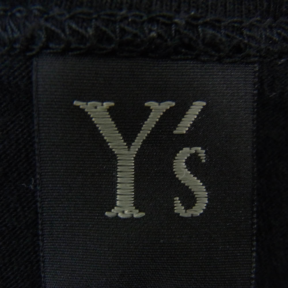 Y's Yohji Yamamoto ワイズ ヨウジヤマモト YB-T01-670 ロゴプリント 半袖 Tシャツ カットソー ブラック系 2【中古】